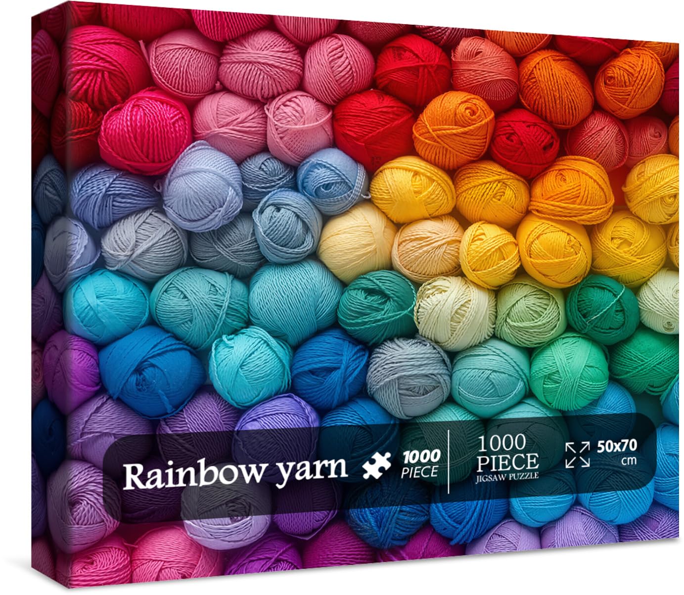 Amazon.com: Lorvonis Colorful Gradient Rainbow Yarn Puzzles for